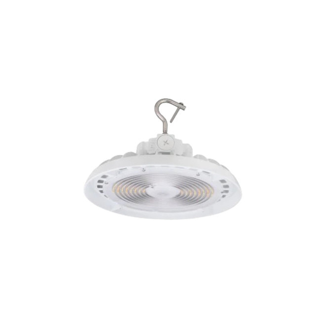 Medinah Power UFO-100T200W-3CCT-DV3-NA-90-WH UFO Round High Bay, Wattage and CCT Selectable, 100-200W, White