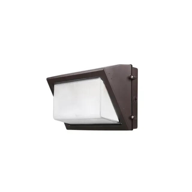 Medinah Power WPLL-40T80W-3CCT-DV2-PC-CL-BZ WPLL Series Wall Pack Light, Wattage and CCT Selectable, 40 / 60 / 80W, Bronze
