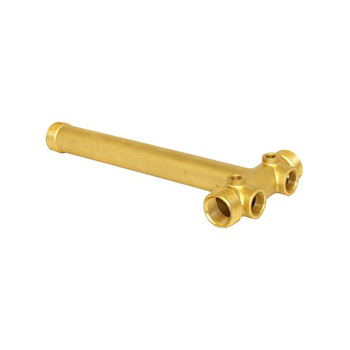 Merrill BATNL1252XC 1-1/4" No-Lead Brass Tank Tee 3/4" Drains 14" Long Cast