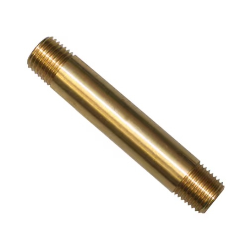 Merrill BNNL2503 1/4" x 3" No-Lead Brass Pipe Nipple