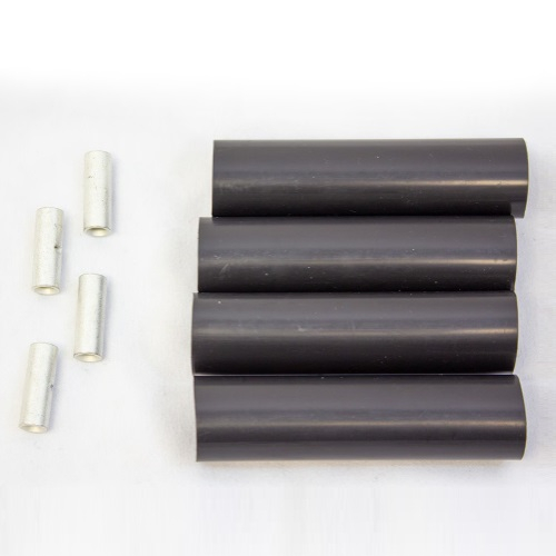 Merrill BSKEH50348 Extra Heavy Black Tubing Kit, 4 Tubes, 8-10-12 Gauge, 1/2" x 3" Size