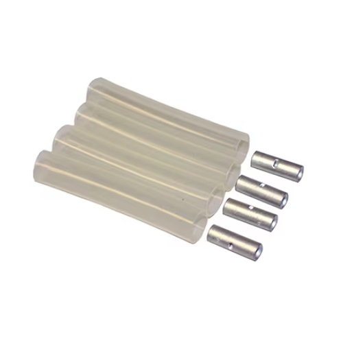 Merrill CSK50344 Standard Clear Tubing Kit, 4 Tubes, 4 Crimps, 8-10 Gauge, 1/2" x 3" Size