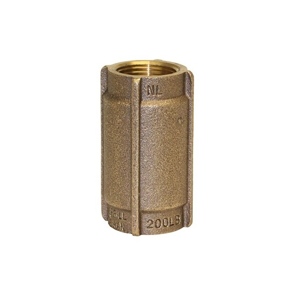 Merrill CVAHDNL100 950 Series 1" Heavy Duty Bronze Check Valve (No Lead), No-Spin Poppet