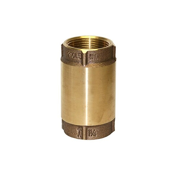Merrill CVANL125 850 Series 1-1/4" No-Lead Bronze Check Valve, No-Spin Poppet