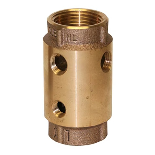 Merrill CVCNL100 1" No-Lead Bronze Check Valve Control Center with Quad Tap