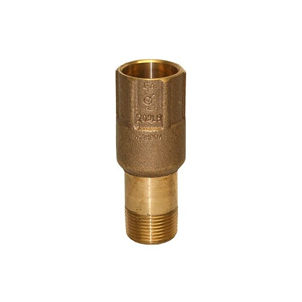 Merrill CVMXLNL100 850 Series 1" FIP x 1" FIP, 1.75", 3.70" Extra Long Bronze Check Valve (No Lead), No-Spin Poppet