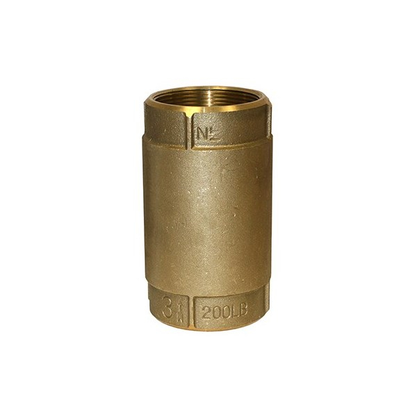 Merrill CVNL300 700 Series 3" Brass Check Valve (No Lead) with No-Spin Poppet