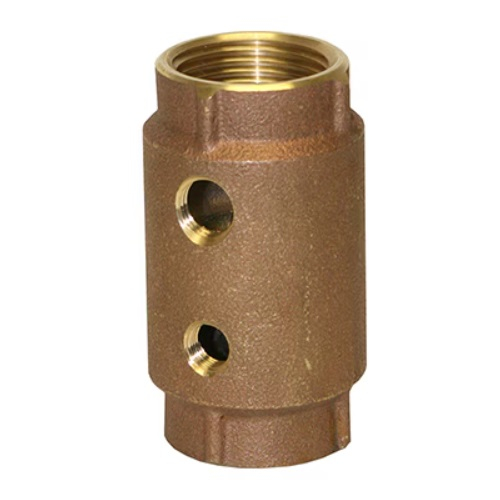 Merrill CVRTNL1002 1" No-Lead Brass Check Valve with Double Tap