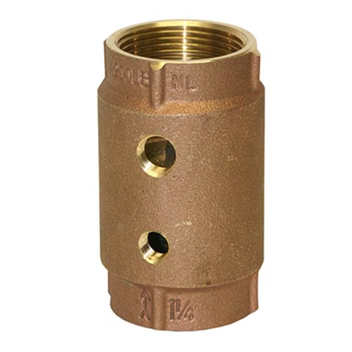 Merrill CVRTNL1252 1-1/4" No-Lead Brass Check Valve with Double Tap