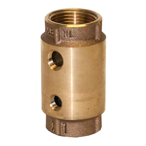 Merrill CVTNL1002 1" No-Lead Bronze Check Valve with Double Tap