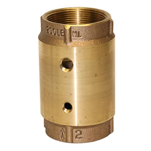 Merrill CVTNL2002 2" No-Lead Bronze Check Valve with Double Tap
