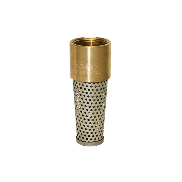 Merrill FVANL1251 860 Series 1-1/4" No-Lead Bronze Foot Valve with 1-5/16" Stainless Strainer