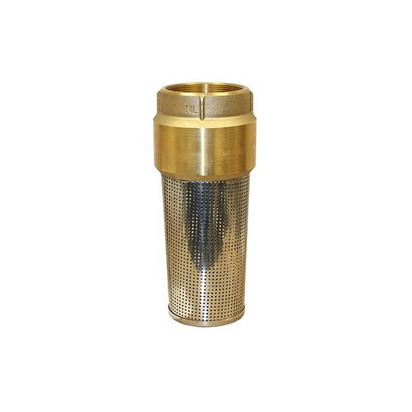 Merrill FVNL400 710 Series Foot Valve for 4" Pipe (No Lead Brass) w/ Stainless Steel Screen
