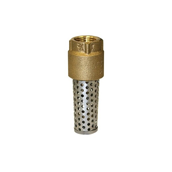 Merrill FVNL50 710 Series Foot Valve for 1/2" Pipe (No Lead Brass) w/ Stainless Steel Screen
