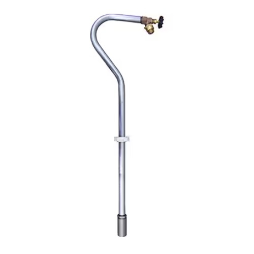 Merrill HIDESPG204 Hide-Drant Galvanized Stand Pipe, 4 ft Bury Depth