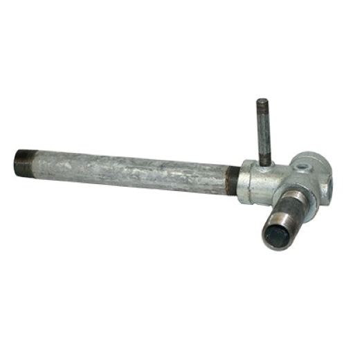 Merrill IAT751XL 1" Galvanized Tank Tee - 14-1/2" Long, 3/4" Drain, Nipples 1" x 11" and 1/4" x 3"