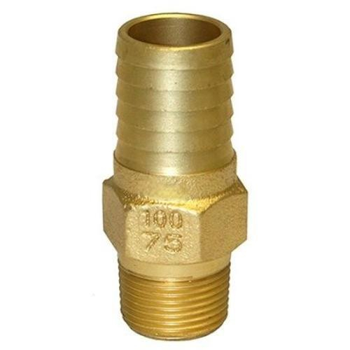 Merrill IBMA1075 1" x 3/4" Brass Male Adapter with Hex