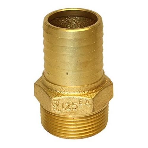 Merrill IBMANL125 1-1/4" No-Lead Brass Male Adapter with Hex