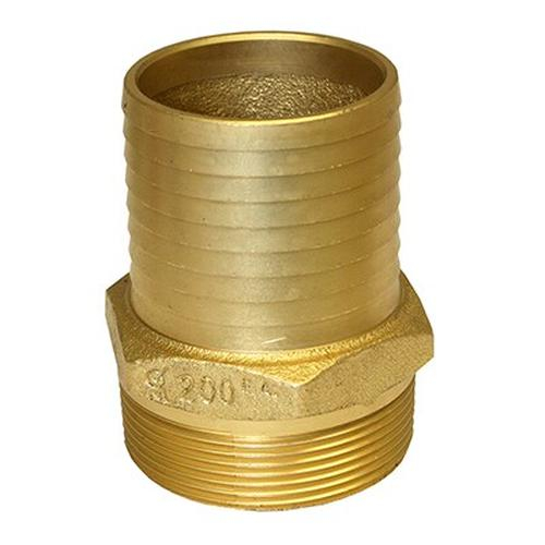 Merrill IBMANL200 2" No-Lead Brass Male Adapter with Hex