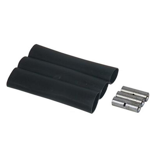 Merrill IBSK503 Economy Standard Black Tubing Kit, 3 Tubes, 1/2" x 3" Size, 3 Crimps, 8-10 Gauge