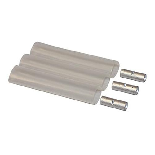 Merrill ICSK503 Economy Standard Clear Tubing Kit, 3 Tubes, 1/2" x 3" Size, 3 Crimps, 8-10 Gauge