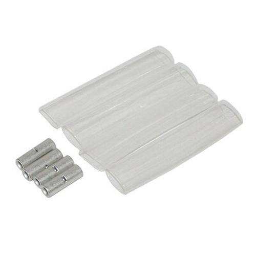 Merrill ICSK50344 Economy Standard Clear Tubing Kit, 4 Tubes, 1/2" x 3" Size, 4 Crimps, 8-10 Gauge