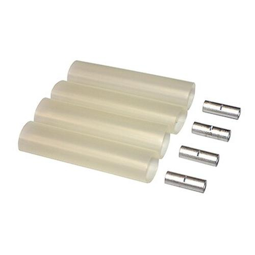 Merrill ICSK75444 Economy Standard Clear Tubing Kit, 4 Tubes, 3/4" x 4" Size, 4 Crimps, 6-8 Gauge
