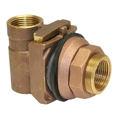 Merrill MBNL200 200 Series No Lead Brass 1" Pitless Adapter, 5" - 8" Casing, 400' Support