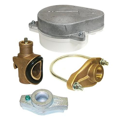 Merrill MCKNL410WCOP MCKNL 4" X 1" No Lead Clear Well Kit with Well Cap with O-ring and Grounding