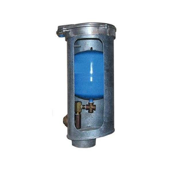 Merrill PCM4428U 4" Galvanized Steel Pitless Control Unit w/ Watertight Cap & Plate, 4' Bury Depth, 10 Gallon Tank, 2" Discharge