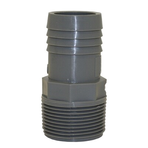 Merrill PMA125 1-1/4" Insert x 1-1/4" MIP Polyethylene Male Adapter