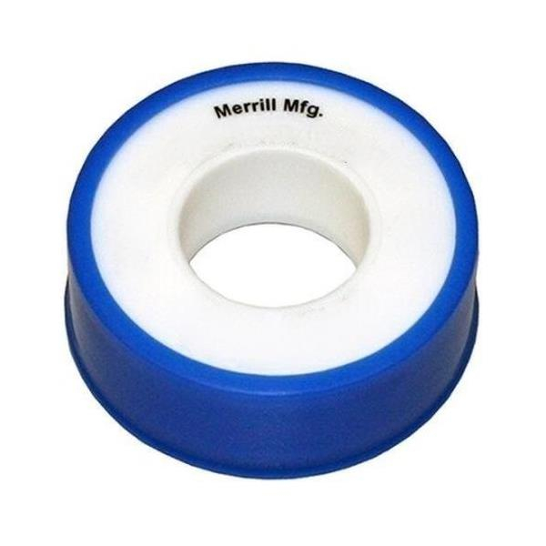 Merrill PTFEWHD50520 1/2" x 520" Long White Thread Seal Tape, 3.5 mm Thickness