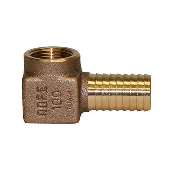 Merrill RBFENL100 1" x 1" Female Iron Pipe (FIP) No-Lead Bronze Combination Elbow