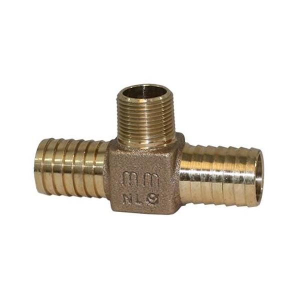 Merrill RBHTNL7510 1" x 3/4" Male Iron Pipe (MIP) No-Lead Bronze Hydrant Elbow