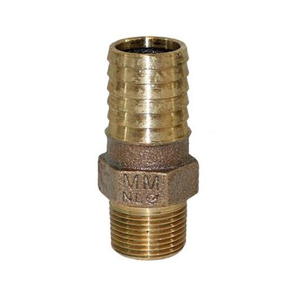 Merrill RBMANL1075 1" x 3/4" Male Iron Pipe (MIP) No-Lead Bronze Male Adapter