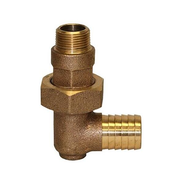 Merrill RGSEU751025 1" x 3/4" Male Iron Pipe (MIP) Red Brass Geo Thermal Union Adapter