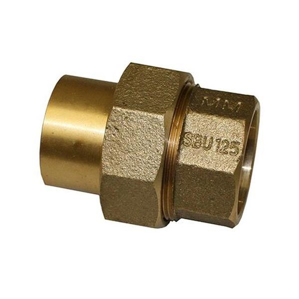 Merrill SBUNL125 1-1/4" Solder No-Lead Brass Union