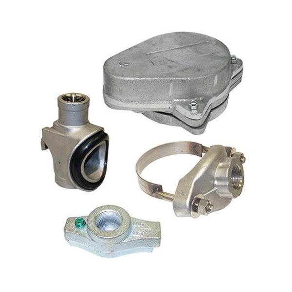 Merrill SMCK414WCOS SMCK 4" x 1-1/4" Stainless Steel Pitless Kit w/ WCO Series Well Watertight Cap