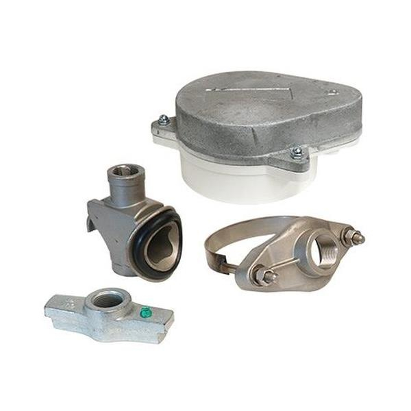 Merrill SMCK514WCOP SMCK 5" x 1-1/4" Stainless Steel Pitless Kit w/ WCOP Series Well Watertight Cap