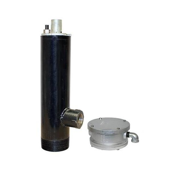 Merrill SP501WC14 SP500 Series 5" Pitless Unit w/ WC Series Watertight Cap, 1' Bury Depth, 1-1/4" Drop Pipe & Discharge