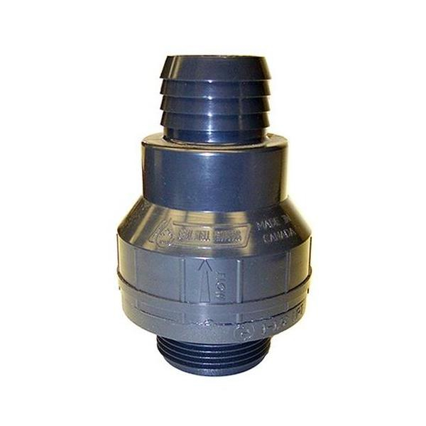 Merrill SPCV125B 1-1/4" Sump Pump Check Valve, Barbed Connection