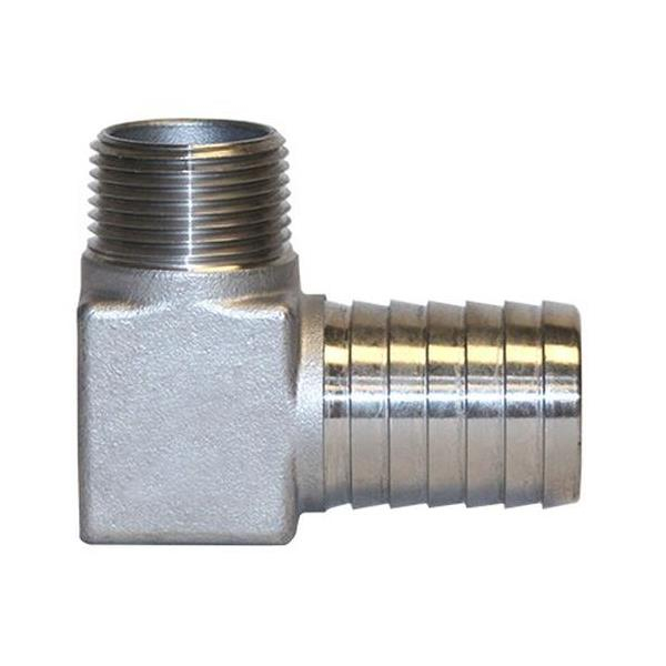 Merrill SSHE100 1" x 3/4" Male Iron Pipe (MIP) Stainless Steel Elbow