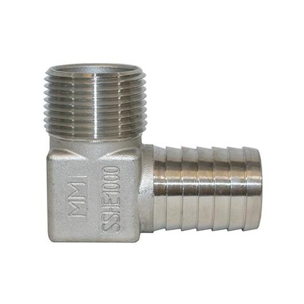 Merrill SSHE1000 1" x 1" Male Iron Pipe (MIP) Stainless Steel Elbow