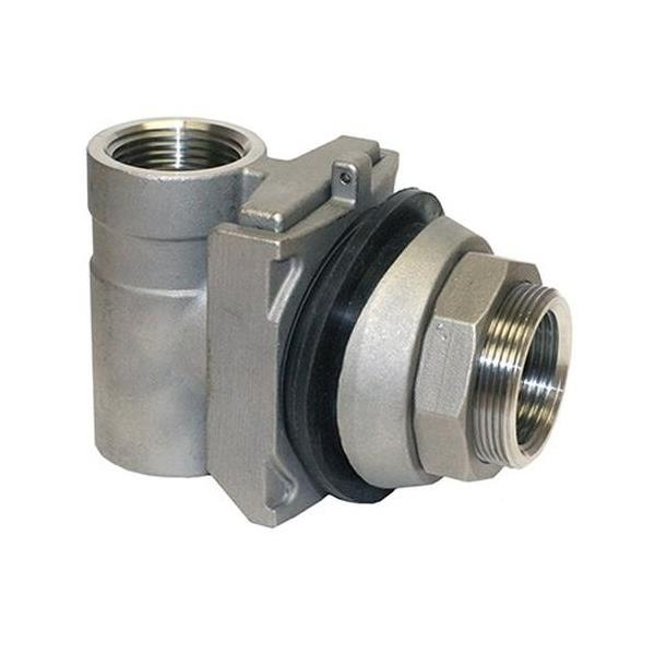 Merrill SSMBP200 200 Series 1" Stainless Steel Pitless Adapter, 5" - 8" Casing, 800' Support Tapped for Illinois Code