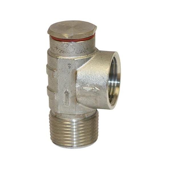 Merrill SSPRV75775 3/4" Male Iron Pipe (MIP) x 3/4" Female Iron Pipe (FIP) Stainless Steel Pressure Relief Valve, Set at 75 PSI