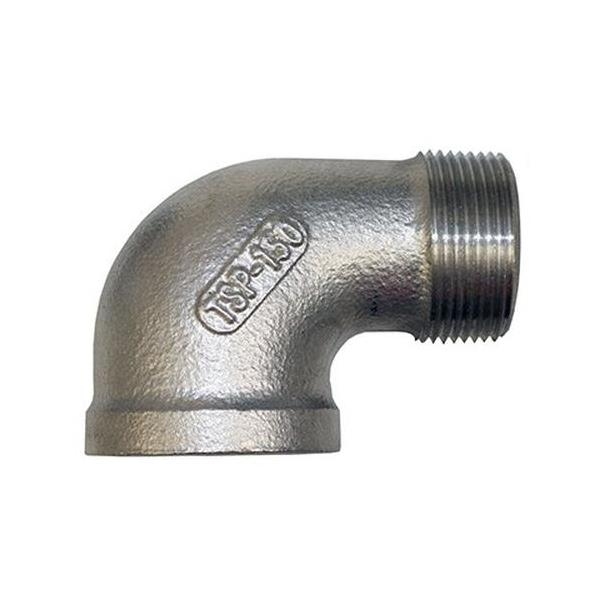 Merrill SSTEL125 1-1/4" Female Iron Pipe (FIP) x 1-1/4" Male Iron Pipe (MIP) Stainless Steel Street Elbow