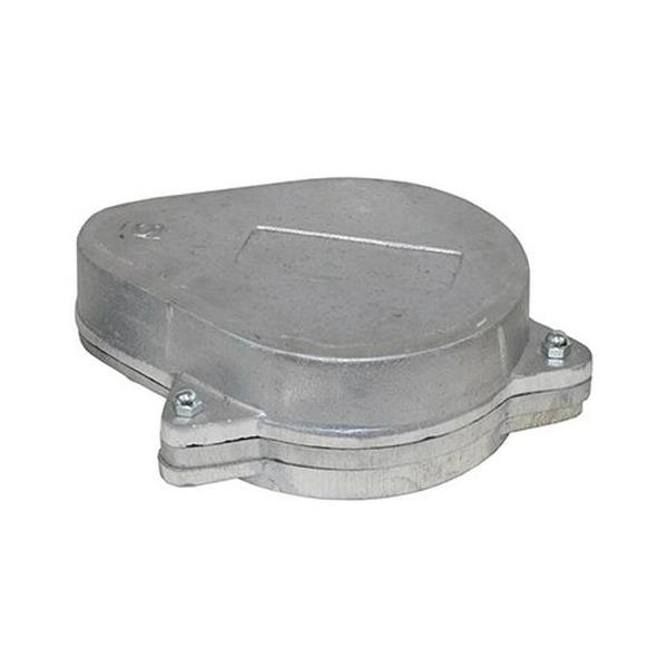 Merrill WCOG500 WCO Series 5" x 5-9/16" Aluminum Cap w/ Grounding Screw, Terminal Lugs & 1" PVC Nipple, 3/4" Vent