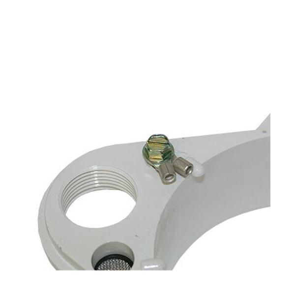 Merrill WCOPG400 WCOP Series 4" x 4-1/2" Sanitary Watertight Cap w/ 1" Conduit Tapping, 1/2" Vent and Ground, PVC Base