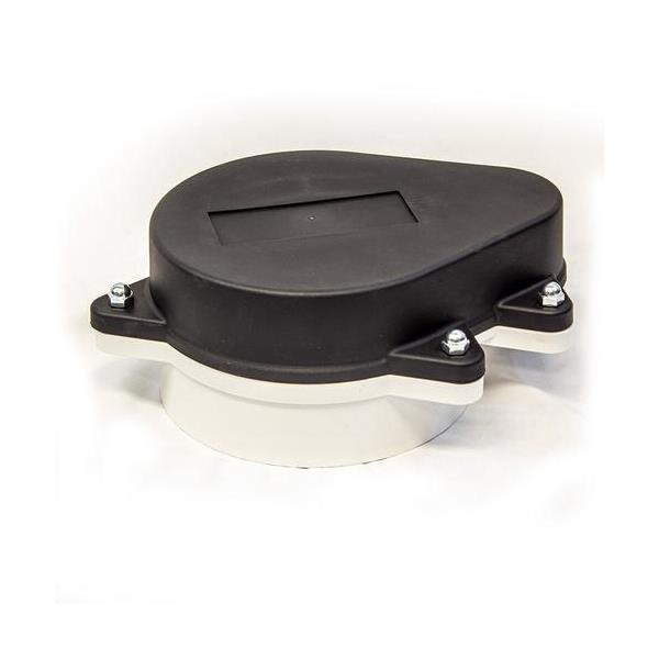 Merrill WCOPG504P WCOPP Series 5" x 5-9/16" Series Sanitary Watertight Cap w/ 4 Bold Holes and Ground, 5/8" Vent