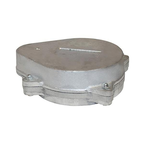 Merrill WCOS600 WCO Series 6" x 6-5/8" Standard Aluminum Cap & 1" PVC Nipple, 3/4" Vent